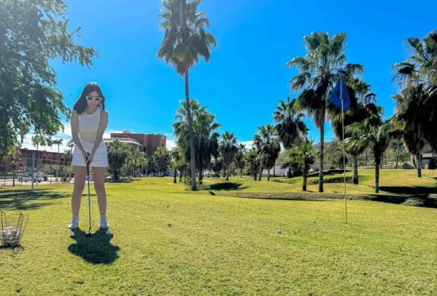 Golf course near Hotel Palmas de Cortez.