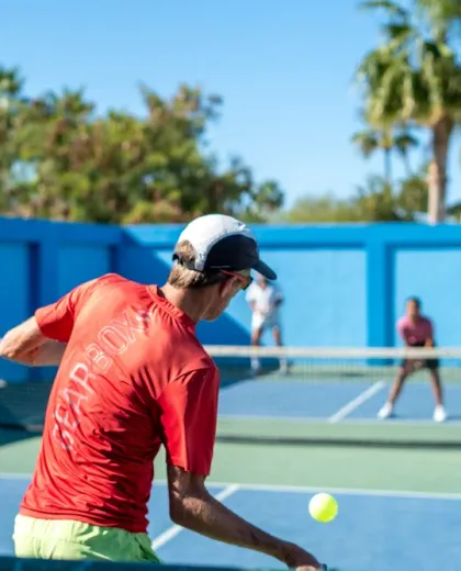 Pickleball courts at Van Wormer Resorts.