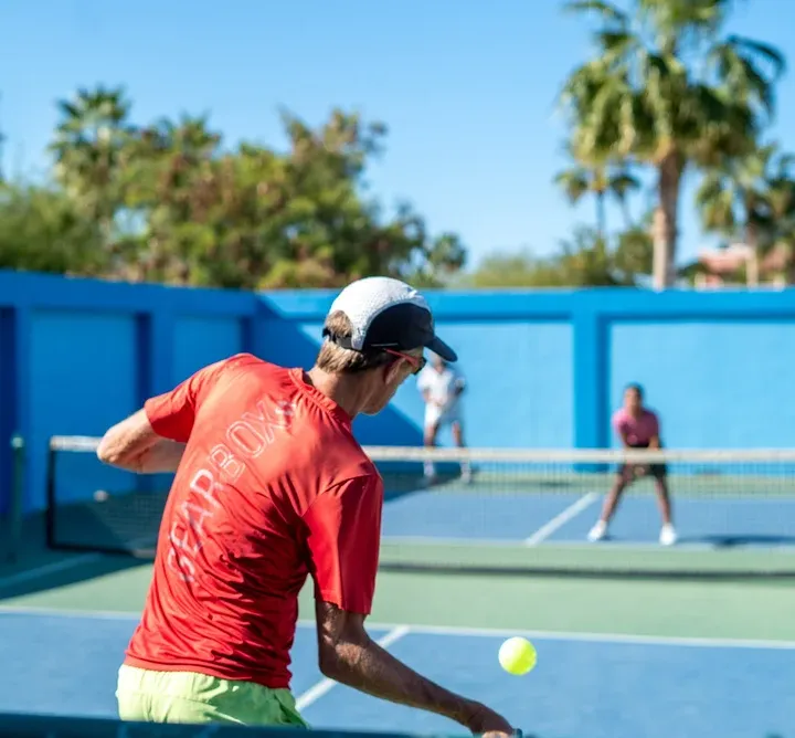 Pickleball courts at Van Wormer Resorts.