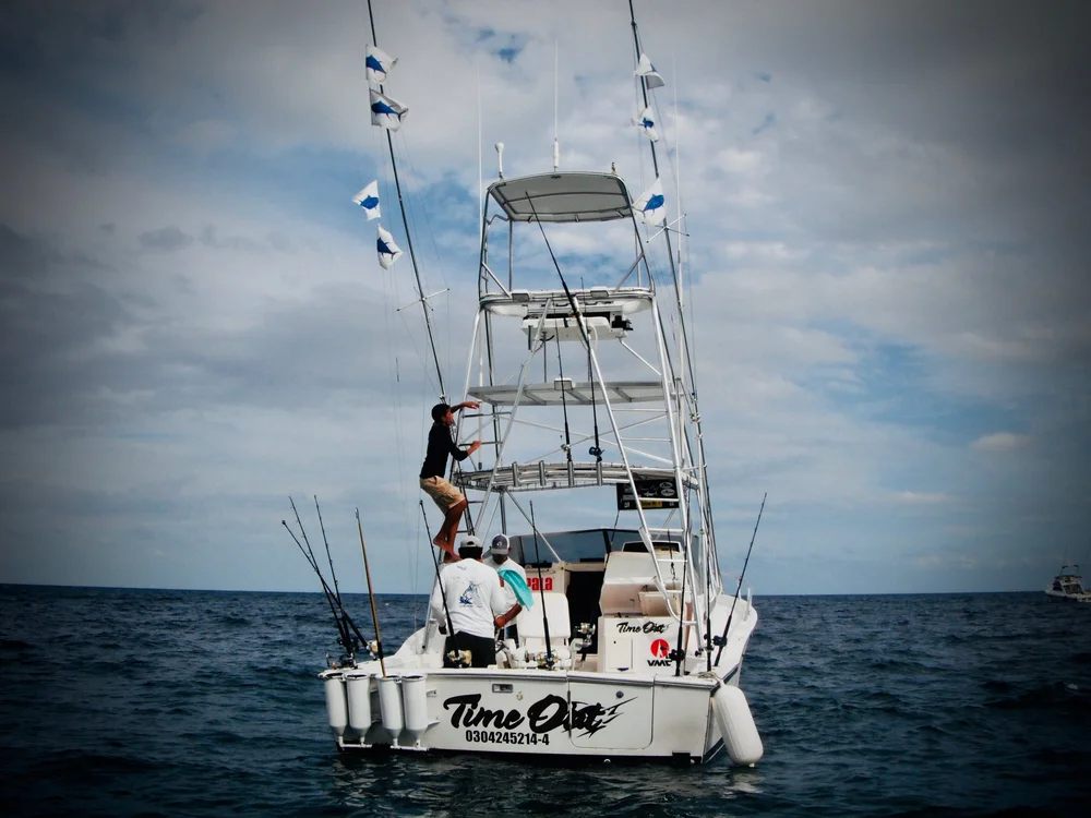 Time Out sportfishing boat.